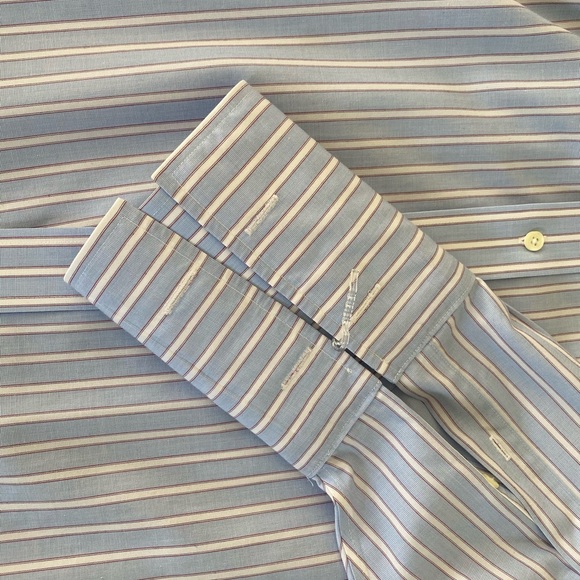 ﻿BROOKS BROTHERS French Cuff Dress Shirt 18 34 - Picture 7 of 7